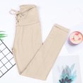 thumbnail image 5 of Gibobby Pantalon yoga mujer Yoga Stretch Running Leggings Cintura Pantalones Pantalones Mujeres Solid Fitness High Yoga Pantalones(Caqui,M), 5 of 5