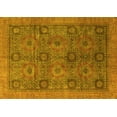 thumbnail image 1 of Ahgly Company Machine Washable Indoor Rectangle Oriental Yellow Modern Area Rugs, 7' x 9', 1 of 4