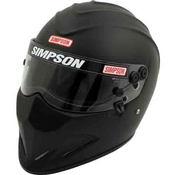 Simpson Racing 7297388 SA2020 Diamondback Racing Helmet 7-3/8 Matte Black