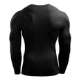 thumbnail image 2 of Maynos Men's Long Sleeve Compression Shirt Base Layer Undershirts Active Athletic Dry Fit Top for Basketball Running Training Clothes, M-3XL Black, 2 of 9