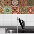 thumbnail image 1 of Paquete de 20 de pared perfecl con Impresión bohemia Fáciles de limpiar para Cocina 20x20cm, 1 of 4