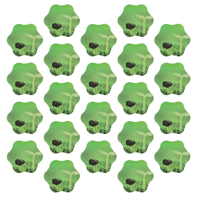 QUMIIRITY 50Pcs Pod Label Kit Green PVC Self Adhesive for Indoor Plant Grow Baskets