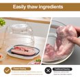 thumbnail image 4 of YAOMOBB Food Defrosting Tray Quick Thaw Steak Thawer Circulating Heat Dissipation System Reusable Portable Aluminum Alloy for Food Freshness Locking, 4 of 7