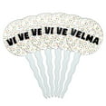 thumbnail image 1 of Velma Cupcake Picks Toppers - Set of 6 - Mutlicolored Speckles, 1 of 1