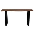 thumbnail image 4 of Hawthorne Collections Helena Live Edge Solid Sheesham Wood Console Table - Brown, 4 of 5