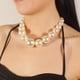 thumbnail image 2 of Europa y Estados Unidos collar exagerado simple imitación perla clavícula cadena, 2 of 6