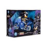 Sonic X DC Shadow As Batman 5 inch Scale Action Figure with Batcycle Vehicle