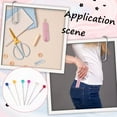 thumbnail image 4 of 1pc Lipstick Pin Cushions Needle Cushion Holder Plastic Pink Gold Small Lipstick Shaped Design Pincushion Embroidery Needle Storage Tools Pin Cushiona for Sewing Craft Accessory, 4 of 5