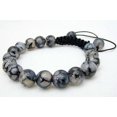 thumbnail image 6 of K-KED New Genuine Natural 10mm Dragon Veins Agate Round beads Men's Shambhala Bracelet, 6 of 8