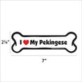 thumbnail image 2 of Imagine This Bone Car Magnet, I Love My Pekingese, 2-Inch by 7-Inch, 2 of 3