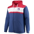 thumbnail image 2 of Men's Profile Artemi Panarin Blue New York Rangers Big & Tall Colorblock Full-Zip Hoodie, 2 of 4