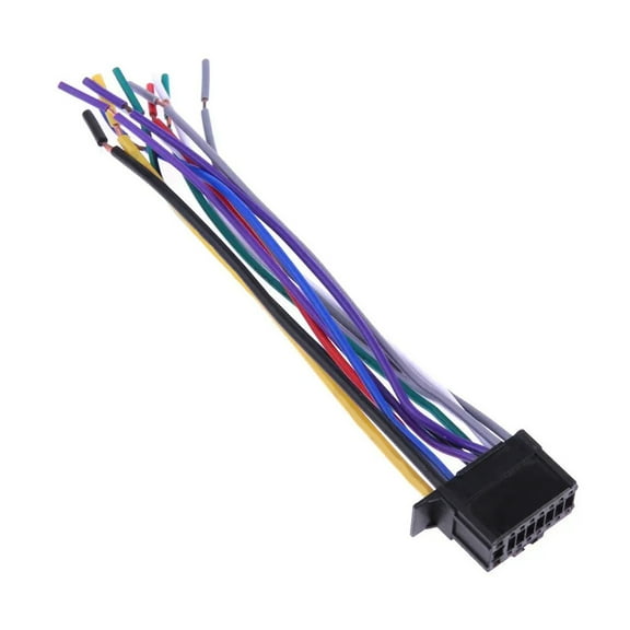 16PIN Wire Harnesses Radio Plug Stereo for DVD TV Players Car Stereo Radio Cable 16 Pin Wiring