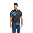 thumbnail image 2 of Geeksport Men's Splash-Ink Series Henley Short Sleeve Fashion T-Shirts, 2 of 6