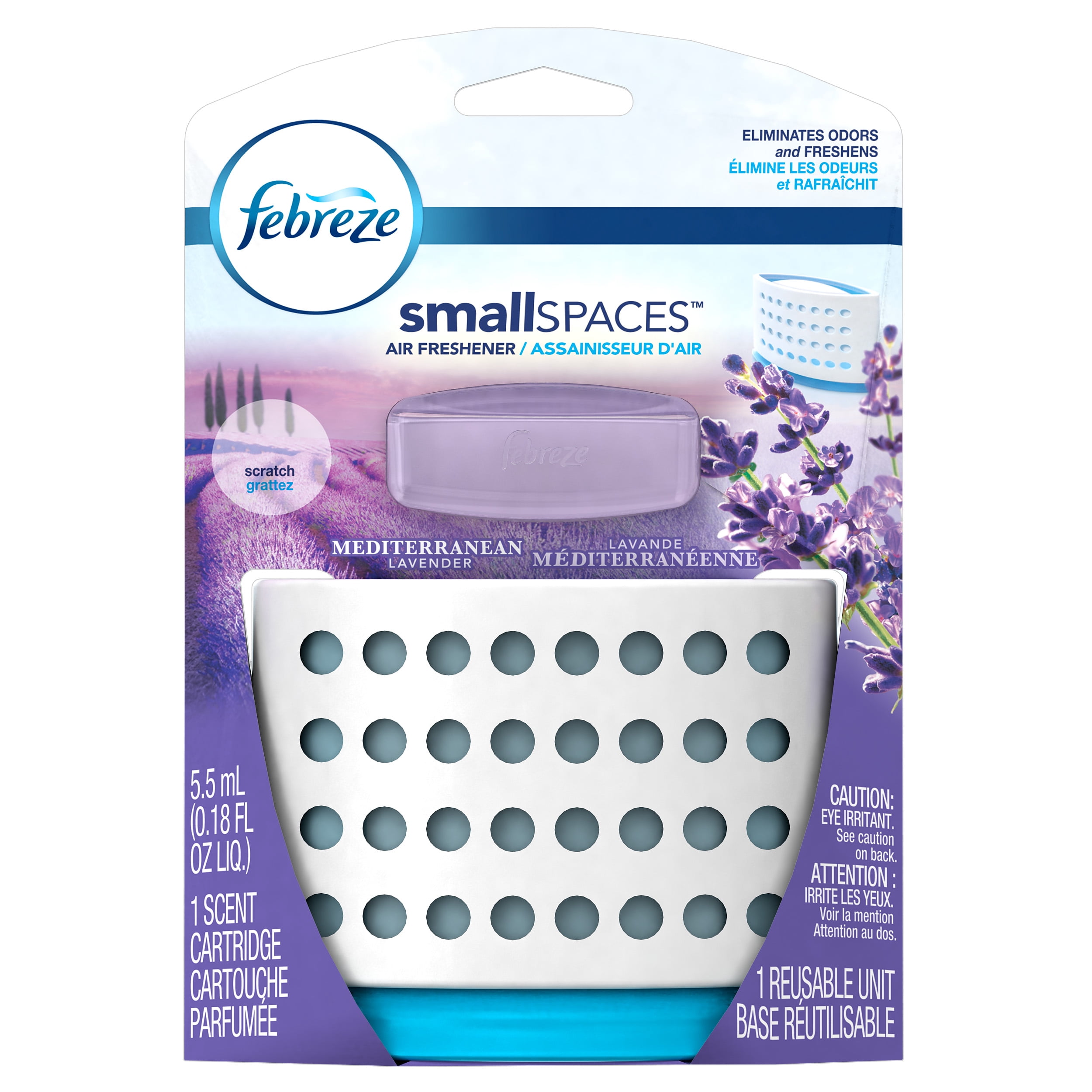 Febreze SmallSpaces Mediterranean Lavender Starter Kit Air Freshener, 1