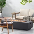 thumbnail image 1 of Table Basse de Foyer au Propane Extérieur, Foyer à Gaz Rectangulaire 50,000 BTU, Parfait pour les Réunions au Bord de la Patio et de la Piscine, Design Durable (Housse de Réservoir Non Incluse), 1 of 5
