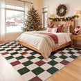 thumbnail image 3 of RUG ROBOT 8'x10' Large Christmas Rugs for Living Room, Washable Non-Slip Checkered Area Rug, Soft Farmhouse Holiday Rug for Dining Room, Bedroom Xmas Accent Carpet Indoor Christmas Decor, 3 of 11