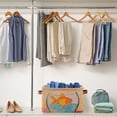 thumbnail image 5 of Yayeee Canvas Storage Basket with Handles for Shelves Fabric Bins Closet Organizer, Goldfish, 5 of 8