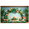 thumbnail image 5 of Tropical Theme Background Floral Decoration Colorful Balloons Party Backdrop for Tropical Party Celebration Summer Event Indoor Decor, 5 of 6
