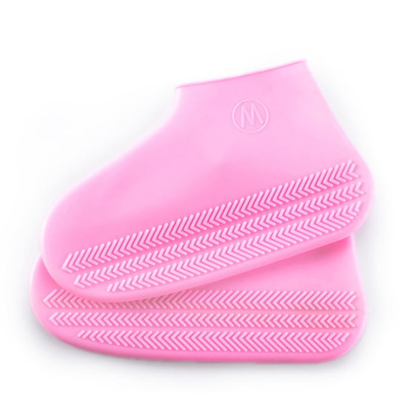pink cycling shoe covers