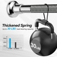 thumbnail image 3 of czcpp-Shower Curtain Rod Adjustable 31-88 Inch, 1 Inch Diameter Spring Tension Curtain Rod Never Rust Non-Slip No Drilling, Stainless Steel Telescoping Rods for Closet, Bathroom, Windows (Silver), 3 of 4