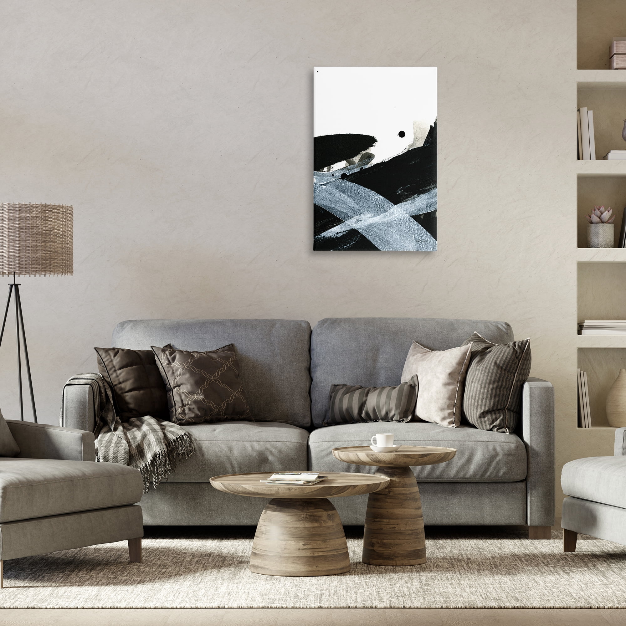 Stupell Industries Bold Gradient Movement Abstract Painting Gallery Wrapped Canvas Art Print Wall Art, 20 x 30