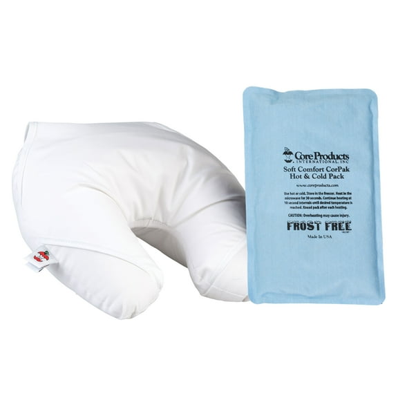 Core Products Headache Ice Pillow with Removable Soft Comfort Flexible Cold Pack, Frost Free