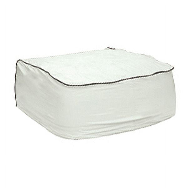 Camco Camper/RV Air Conditioning/AC Cover | Features a Locking Draw Cord & Arctic White Heavy-Duty Vinyl Design (45392)