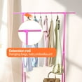 thumbnail image 5 of Clothes Rack 2 Tier, Triangle Garment Rack, Clothes Organizer on Wheels, Portable Garment Laundry Coat Rack, Closet Rack for Hanging Clothes, Clothes Hanging Rack for Home Office Dorm Brown, 5 of 9