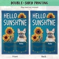 thumbnail image 6 of Hello Sunshine Sunflowers German Shorthaired Pointer Garden Flag Personalized Watercolor Dog Spring Summer Jeans Printed Banner Flag for Outside Yard 12.5X18 Inch Double Side, 6 of 6