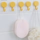 thumbnail image 4 of Ganchos de pared adhesivos (paquete de 5) | Ganchos de plástico resistentes sin taladro con rotación de 360° | Instalación sencilla y sin daños | Soportes multiusos para toallas y utensilios de, 4 of 6