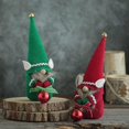 thumbnail image 3 of Decoración de muñeca enana de Navidad, anciano sin rostro, adornos colgantes para árbol de Navidad, regalos de decoración enana Gonk de Navidad (1 unidad, rojo), 3 of 5