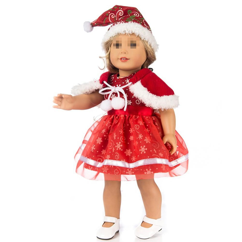 Doll Accessories Santa Doll Costume 18 Inch Dolls Christmas