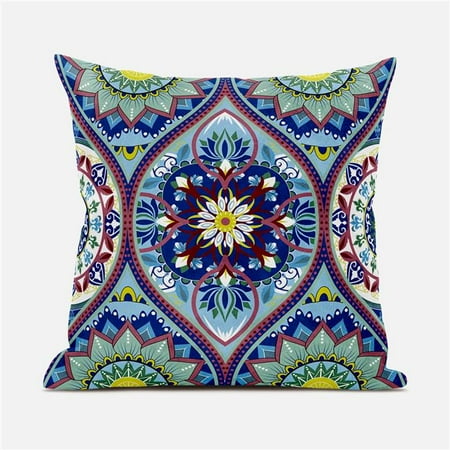 

Amrita Sen Designs CAPL963FSDS-ZP-16x16 16 x 16 in. Bohemian Mandala Vector Suede Zippered Pillow with Insert - Multi Color