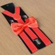 thumbnail image 1 of Conjunto de tirantes y pajarita a juego para hombre de ALSLIAO, conjunto de tirantes y pajarita para disfraz, tirantes rojos, 1 of 8