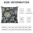 thumbnail image 5 of Shiartex  Throw Pillow Covers Cases for Couch Sofa Home Decor Vintage Floral Leaves Multi-Size Navy Blue, 5 of 5