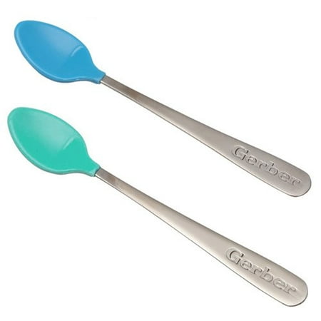 Gerber Graduates Soft Bite Infant Spoons - 2 pk - Blue /