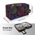 thumbnail image 4 of Goofa Colorful Shells Printed Toiletry Bag with Handle,Large Capacity Travel Makeup Cosmetic Bag for Women, Carry on Airport Airline Compliant Bag, 4 of 9