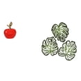 thumbnail image 1 of Estatua de hojas de palma, placa de pared, figura de cerámica, escultura de fruta artificial, artesanía, decoración de pared de madera, adorno creativ, 1 of 8