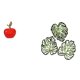 thumbnail image 1 of Escultura de cerámica con forma de fruta y hojas de palma, decoración de pared de madera, adorno creativo para el hogar, cafetería, estudio, baño, vac, 1 of 8