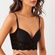 thumbnail image 2 of Gibobby Brasieres para mujer sin varilla Sujetador de espalda en forma de U para mujer Sujetador de realce sin espalda grande Ropa interior de encaje sexy(Negro,90C), 2 of 5