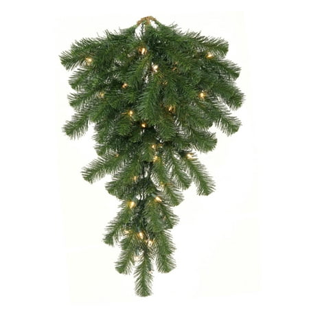 set of 2 pre lit douglas fir teardrop artificial christmas set of 2 pre lit douglas fir teardrop artificial christmas