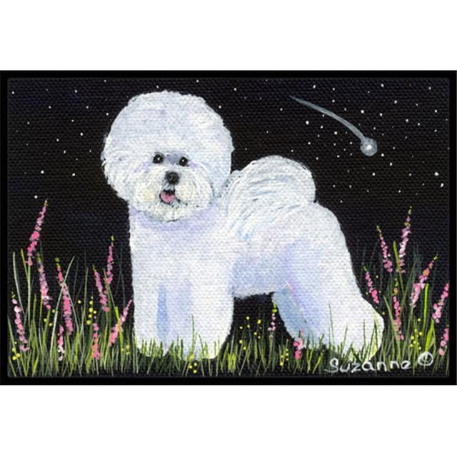 Carolines Treasures SS8143MAT Paillasson Intérieur Extérieur 18 x 27 Po. Bichon Frise