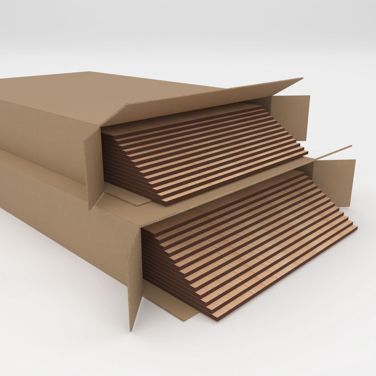 Ekena Millwork 15 3/4"W x 15 3/4"H x 1/4"T Wood Hobby Boards, Hickory (25-Pack)