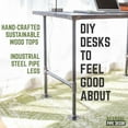 thumbnail image 5 of Restore Trail Brown Solid Wood Office Desk, 5 of 10