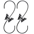 thumbnail image 1 of 2Pcs Bird Feeders Hanger WithDesign, Metal Iron Hummingbird Feeders Hook For Hanging Plant Wind Chimes, Attractive Tree Branch Hook, Sturdy And Durable Hanging Hooks, 1 of 8