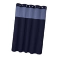 thumbnail image 2 of Cortina de ducha resistente y multifuncional, accesorio de baño para hotel, poliéster. Azul marino, 2 of 9