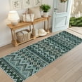 thumbnail image 4 of FairOnly 2'x 6'Boho Print Runner Rugs for Hallway Washable Soft Non Slip Low Pile Floor Cover for Kitchen Bedroom,Blue Green, 4 of 7