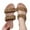 Brown, variant on Slide Sandals for Women Sparkly Glitter Sandal Sequin Two Band Open Toe Slip On Slides Wedding Silver,9