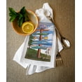 thumbnail image 2 of Decorative Tea Towel, Apron Cape Cod, Massachusetts, Destinations Sign (Version 2), Unisex, Adjustable, Organic Cotton, 2 of 3