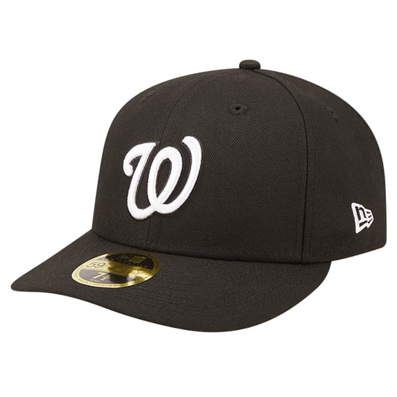 Men's New Era Black Washington Nationals Low Profile 59FIFTY Fitted Hat